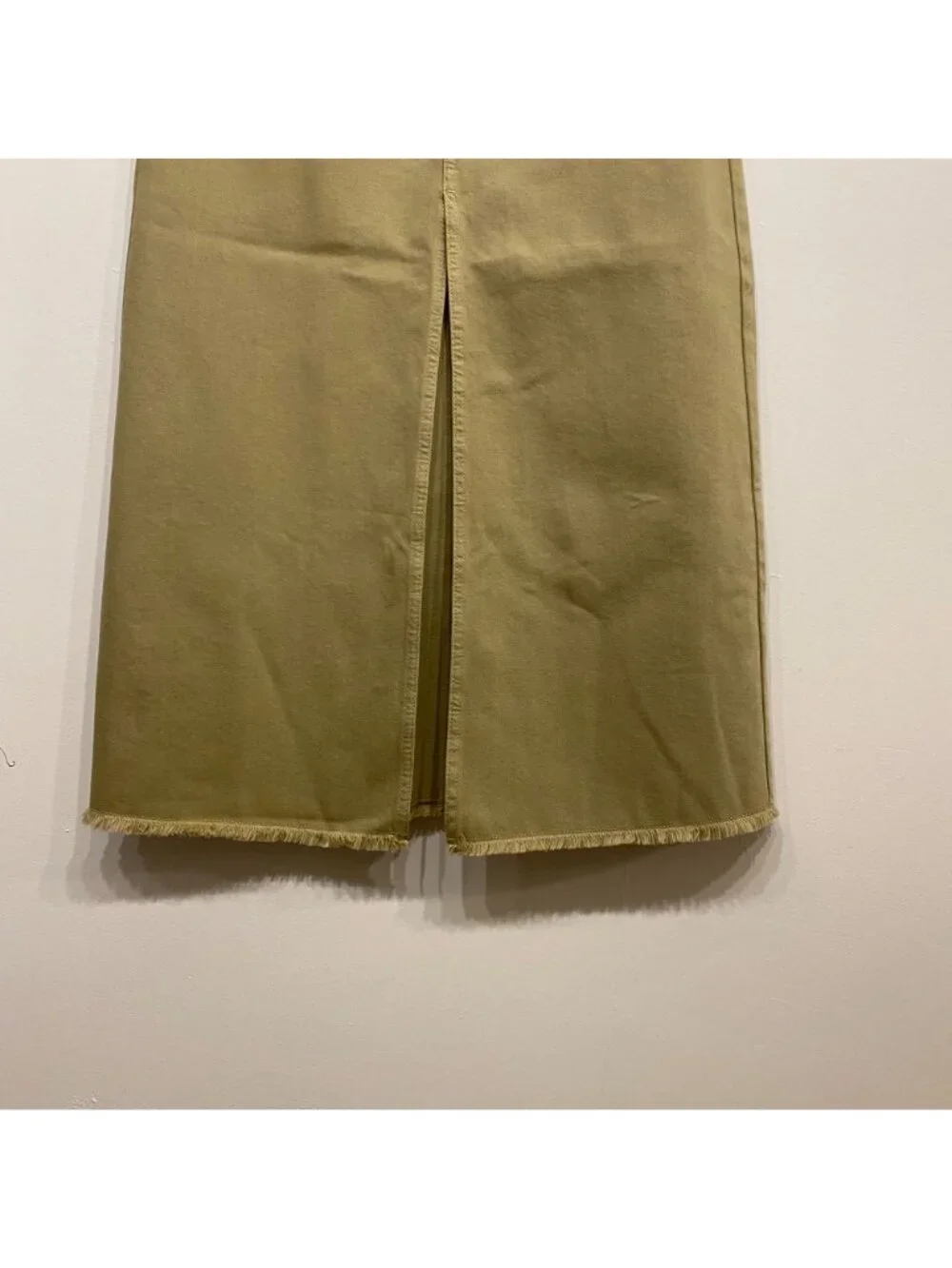 J.Crew Classic Denim‎ Maxi Skirt in Light Green Size 27